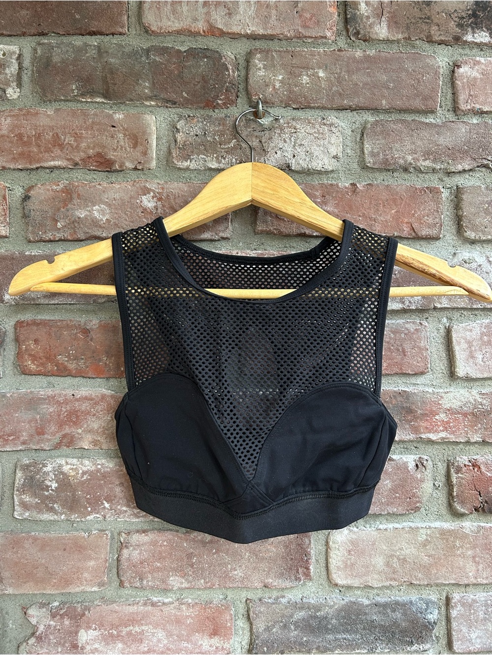 Lululemon Lab Black Mesh High-Neck Bralette